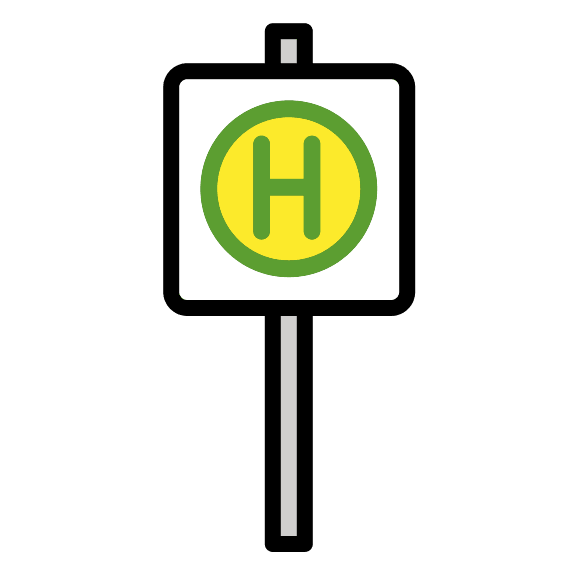 Bus Stop Free Open-Source SVG Icon (OpenMoji)