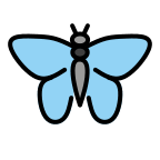 Butterfly (OpenMoji) Free Open-Source SVG Icon