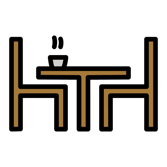 Cafeteria Dining Area Free Open-Source SVG Icon (OpenMoji)