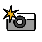 Camera With Flash (OpenMoji) Free Open-Source SVG Icon