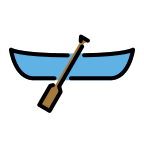 Canoe (OpenMoji) Free Open-Source SVG Icon