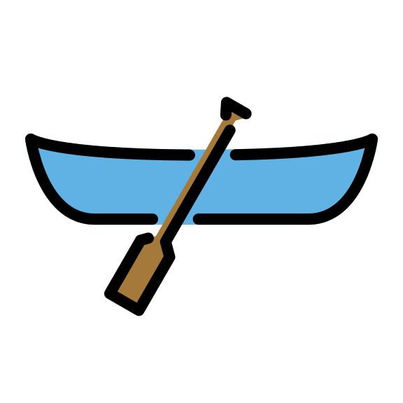 Canoe (OpenMoji) Free Open-Source SVG Icon (OpenMoji)