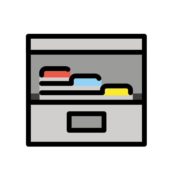 Card File Box Free Open-Source SVG Icon (OpenMoji)