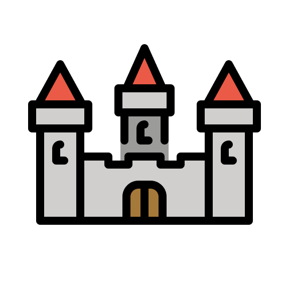 Castle Structure Free Open-Source SVG Icon (OpenMoji)