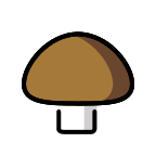 Brown Champignon Mushroom Free Open-Source SVG Icon