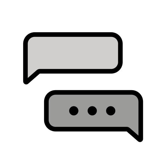 Chat Conversations Free Open-Source SVG Icon (OpenMoji)