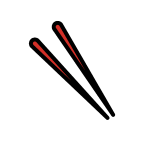 Chopsticks Free Open-Source SVG Icon