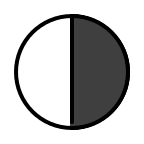 Circle with Right Half Black (OpenMoji) Free Open-Source SVG Icon