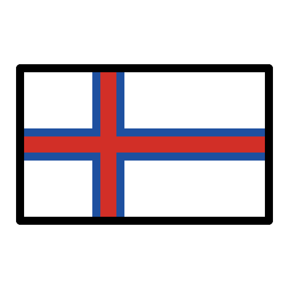 Faroe Islands Flag Free Open-Source SVG Icon (OpenMoji)