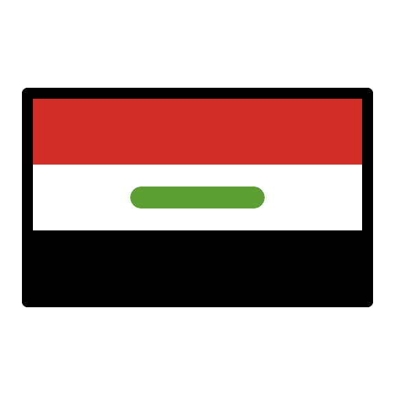 Iraq National Flag Free Open-Source SVG Icon (OpenMoji)