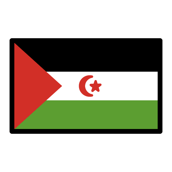 Western Sahara Flag Free Open-Source SVG Icon (OpenMoji)