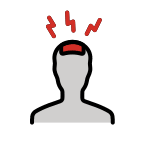 Headache Symbol (OpenMoji) Free Open-Source SVG Icon