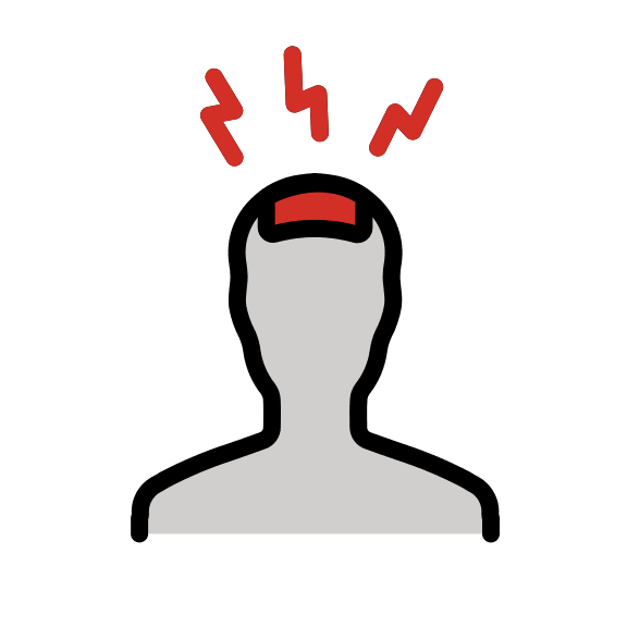 Headache Symbol (OpenMoji) Free Open-Source SVG Icon (OpenMoji)