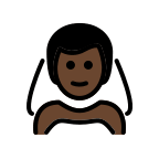 Man With Veil - Dark Skin Tone Free Open-Source SVG Icon