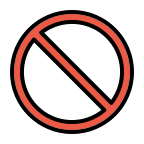 Prohibited Sign Free Open-Source SVG Icon