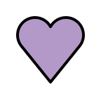 Purple Heart Symbol Free Open-Source SVG Icon