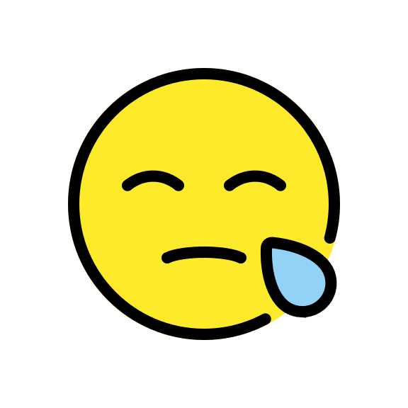 Sleepy Face Emoji Free Open-Source SVG Icon (OpenMoji)