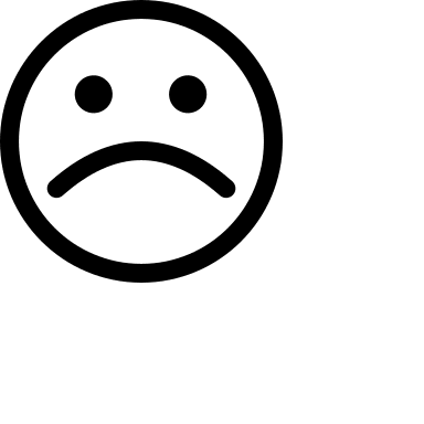 Sad Face Emotion Free Open-Source SVG Icon (OpenSearch UI)