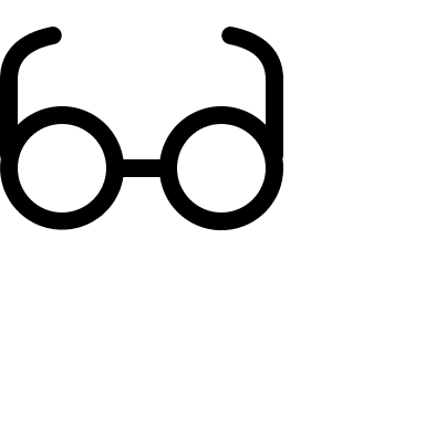 Glasses (OpenSearch UI) Free Open-Source SVG Icon (OpenSearch UI)