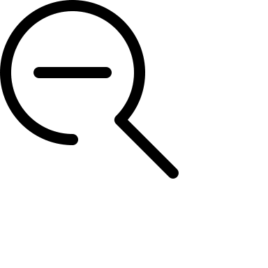 Magnifying Glass with Minus Sign (OpenSearch UI) Free Open-Source SVG Icon (OpenSearch UI)