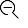 Magnifying Glass with Minus Sign (OpenSearch UI) Free Open-Source SVG Icon