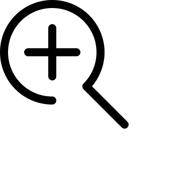 Magnifying Glass with Plus Sign (OpenSearch UI) Free Open-Source SVG Icon (OpenSearch UI)