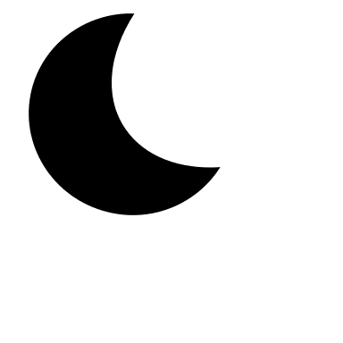 Moon Symbol Free Open-Source SVG Icon (OpenSearch UI)