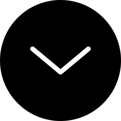 Filled Circle with Downward Angle Arrow Free Open-Source SVG Icon (Pepicons Pencil)