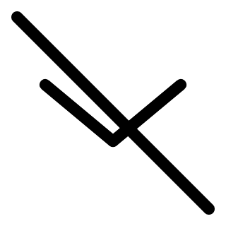 Angle Down Off State (Pepicons Pencil) Free Open-Source SVG Icon (Pepicons Pencil)