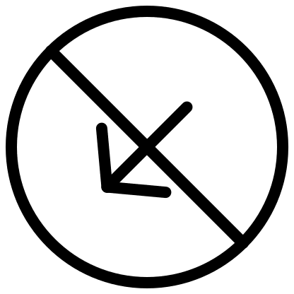 Down-Left Arrow in Circle (Off) Free Open-Source SVG Icon (Pepicons Pencil)