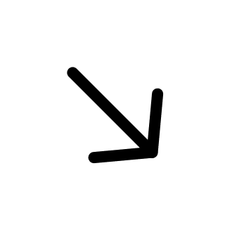 Downward Right Arrow Free Open-Source SVG Icon (Pepicons Pencil)