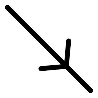 Arrow Down Right Off (Pepicons Pencil) Free Open-Source SVG Icon (Pepicons Pencil)