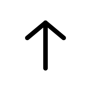 Upward Arrow (Pepicons Pencil) Free Open-Source SVG Icon (Pepicons Pencil)