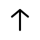 Upward Arrow (Pepicons Pencil) Free Open-Source SVG Icon