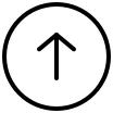 Upward Arrow in Circle (Pepicons) Free Open-Source SVG Icon