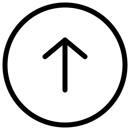 Upward Arrow in Circle (Pepicons) Free Open-Source SVG Icon (Pepicons Pencil)