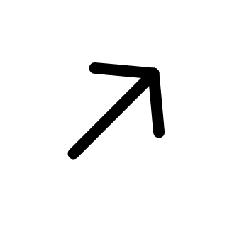 Upward Right Arrow Free Open-Source SVG Icon (Pepicons Pencil)