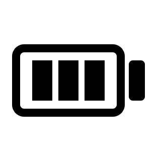 Battery Level Indicator Free Open-Source SVG Icon (Pepicons Pencil)