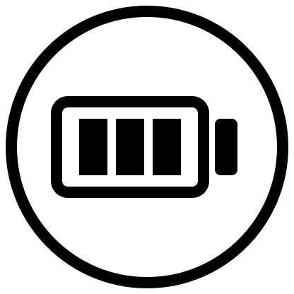 Circular Battery Indicator Free Open-Source SVG Icon (Pepicons Pencil)