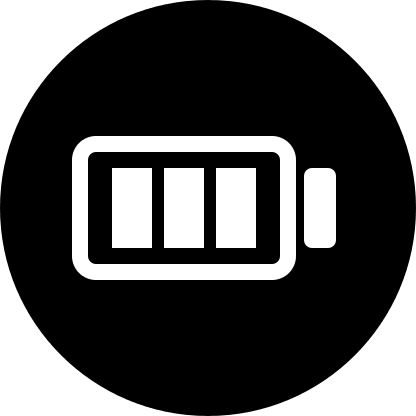 Filled Battery Circle Free Open-Source SVG Icon (Pepicons Pencil)