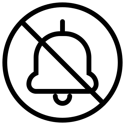 Bell Circle Off Notification (Pepicons) Free Open-Source SVG Icon (Pepicons Pencil)