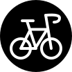 Circular Bicycle Design (Filled) Free Open-Source SVG Icon