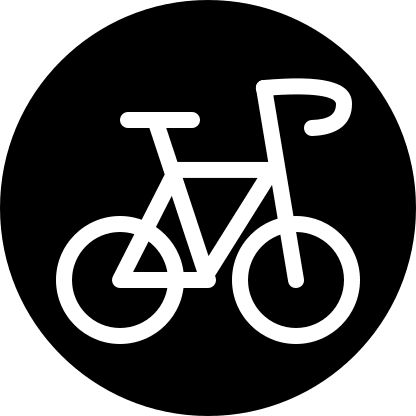 Circular Bicycle Design (Filled) Free Open-Source SVG Icon (Pepicons Pencil)