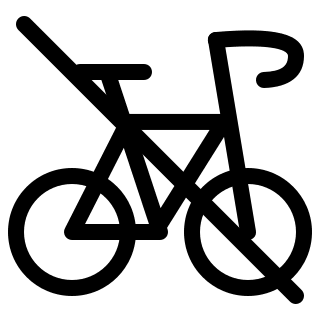 Bicycle Off State Free Open-Source SVG Icon (Pepicons Pencil)