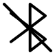 Bluetooth Disabled (Pepicons Pencil) Free Open-Source SVG Icon