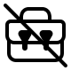 Briefcase Off (Pepicons Pencil) Free Open-Source SVG Icon