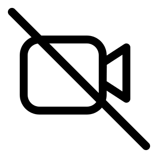 Camera Off (Pepicons Pencil) Free Open-Source SVG Icon (Pepicons Pencil)