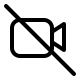 Camera Off (Pepicons Pencil) Free Open-Source SVG Icon