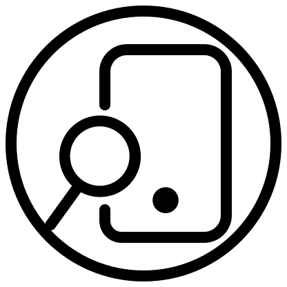 Circular Cellphone Loop (Pepicons Pencil) Free Open-Source SVG Icon (Pepicons Pencil)