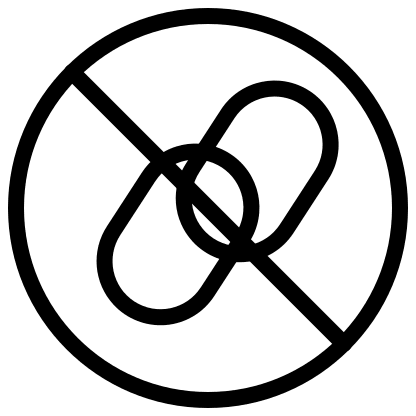 Circle with Chain Off State Free Open-Source SVG Icon (Pepicons Pencil)